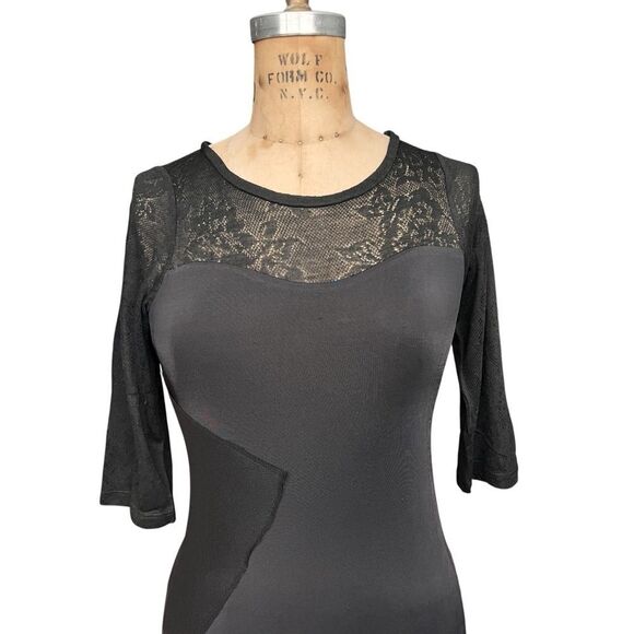 Pencey Lencerzy Black Lace & Sequin Dress Size 0 - Picture 2 of 7